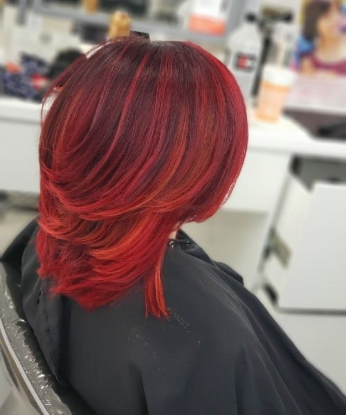 Red hot ombre